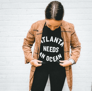 Atlanta NEEDS AN OCEAN Tees (Black & Navy)