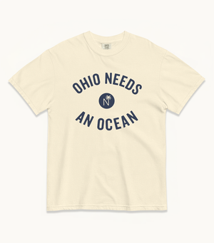 Ohio NEEDS AN OCEAN Tee (Chambray, Ivory, Watermelon)