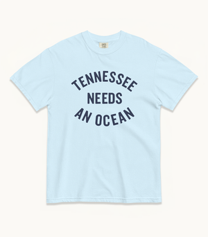 Tennessee NEEDS AN OCEAN Tee (Chambray, Ivory, Watermelon)