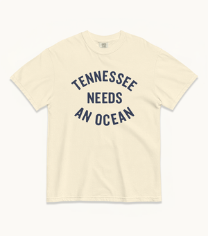 Tennessee NEEDS AN OCEAN Tee (Chambray, Ivory, Watermelon)